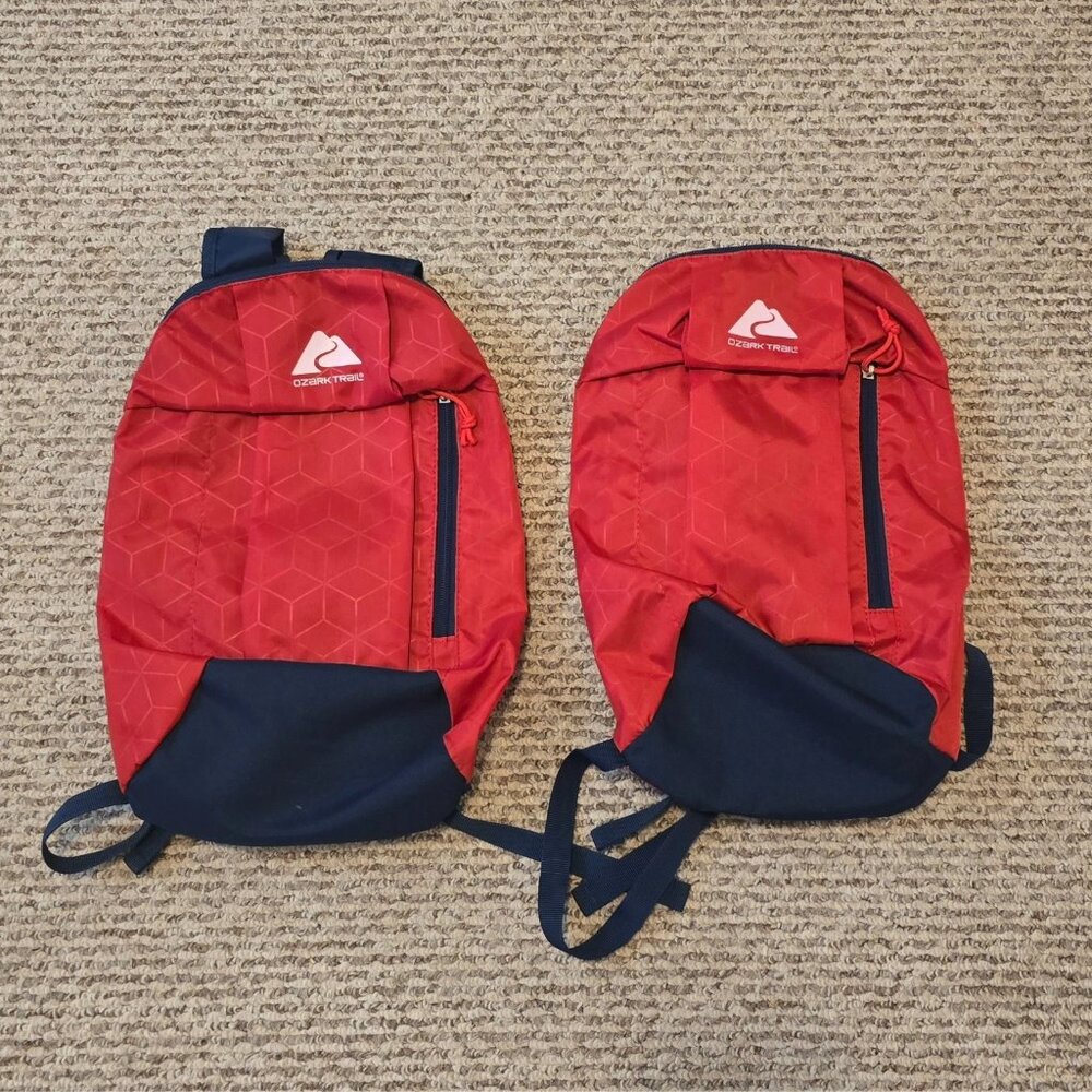 2 ozark trail 10L red bookbags